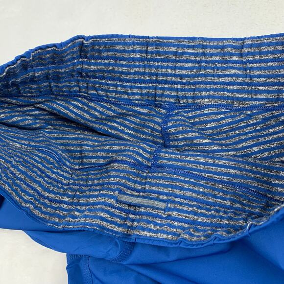 Lululemon Run Dog Runner Pant Womens 8 Limitless Blue Rulu Lined Stretch Glyde - Picture 12 of 14